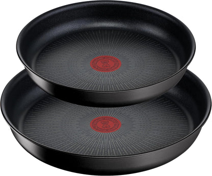 Tefal Ingenio Unlimited On - Juego de 3 Cazos 16/18/20 cm + Mango extraíble | Apto inducción, antiadherentes, revestimiento titanio, Thermo-signal, sin PFOA, apto lavavajillas y horno