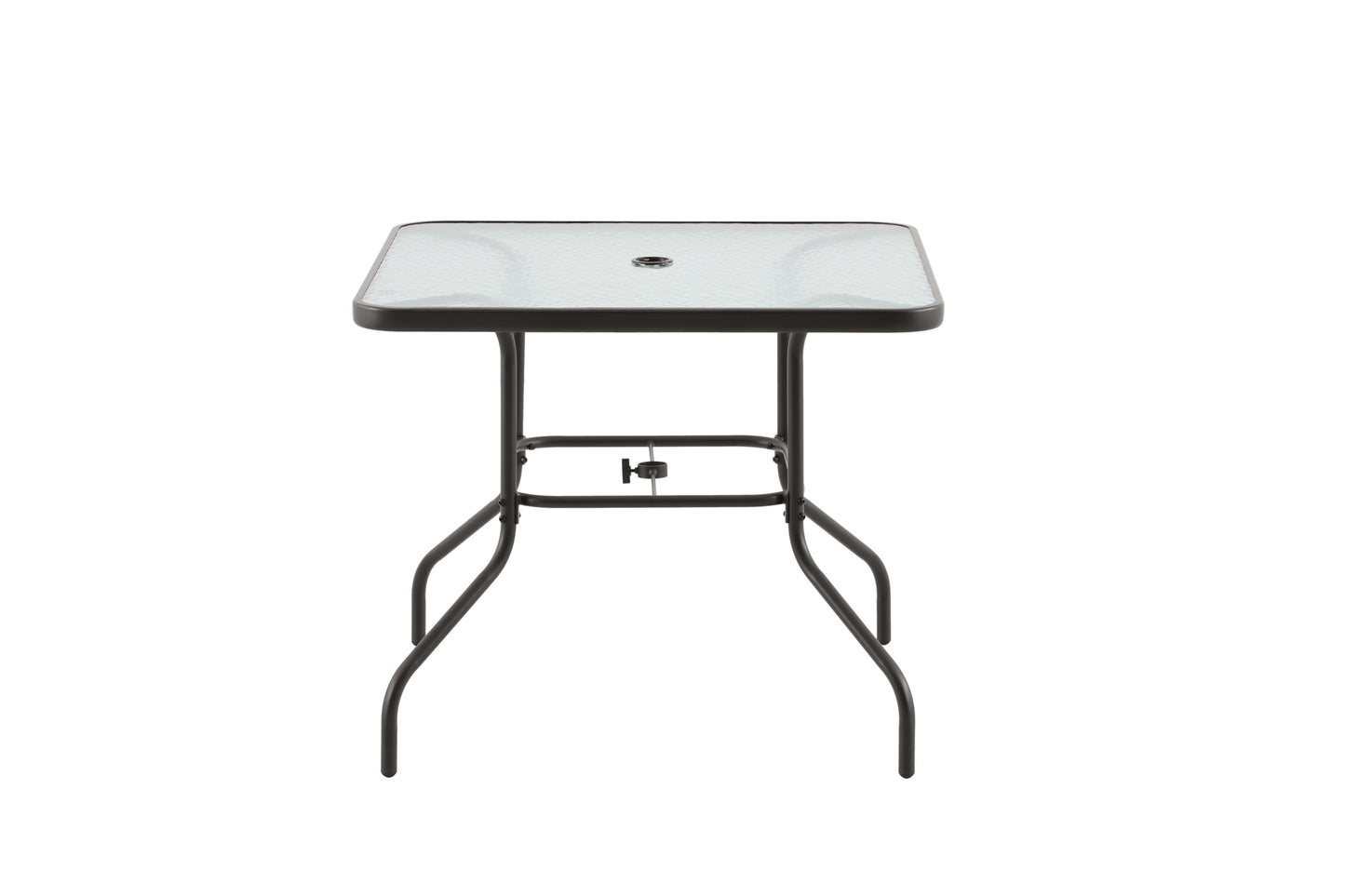 2025 Juego de comedor exterior Mainstays Albany Lane de 6 piezas con sombrilla, acero, rojo