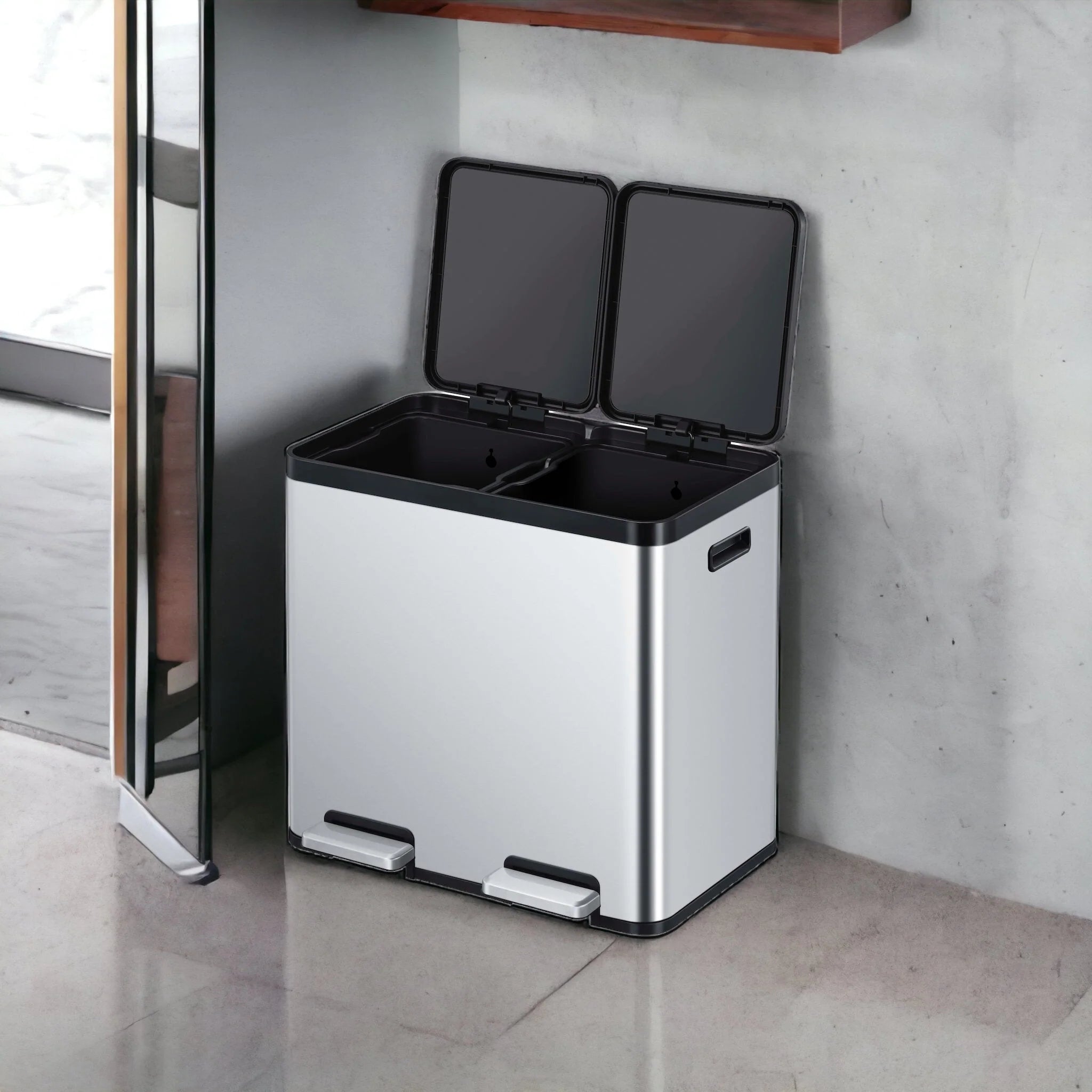 2025 Tacho basura Essential reciclaje pedal 22L+22L