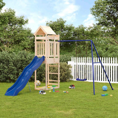 Parque Infantil De Exterior Madera Maciza De Pino Vidaxl