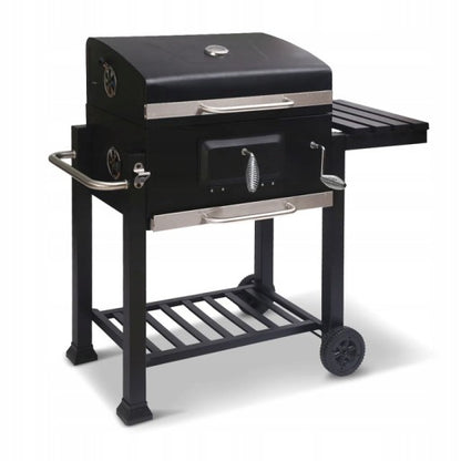 DUŻY GRILL WĘGLOWY XXL REGULOWANY ŻELIWNY RUSZT 78x42,5mm 3 PÓŁKI LUND