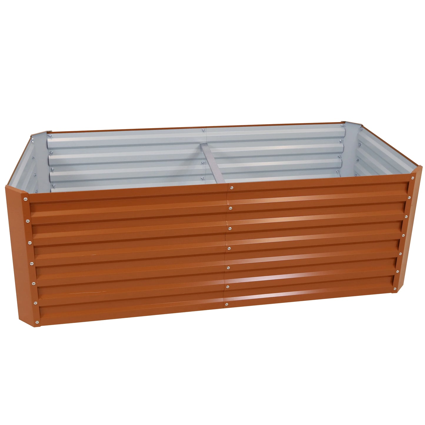 2025 Cama Elevada Rectangular para Jardín Sunnydaze de Acero Galvalume - 180 cm