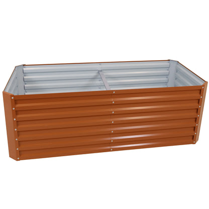2025 Cama Elevada Rectangular para Jardín Sunnydaze de Acero Galvalume - 180 cm
