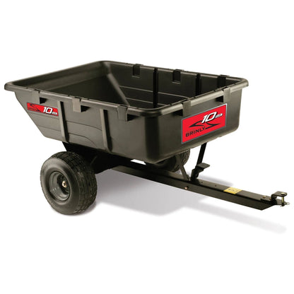 Remolque utilitario enganchable de polietileno Brinly-Hardy, 10 pies cúbicos, capacidad 650 lb