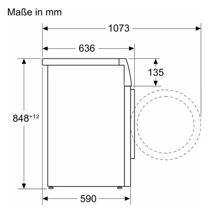 2025 Lavadora BOSCH WGG244F90 Serie 6 (Carga frontal, libre instalación, 9 kg, A, 1400 rpm)