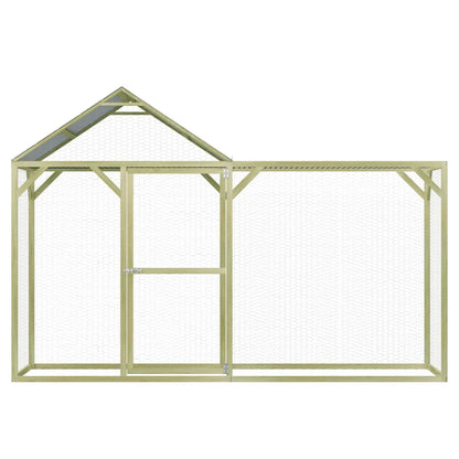 2025 Gallinero de madera impregnada 3 x 1,5 x 2 m – Recinto seguro para aves y pequeños animales