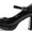 Soda NOSTA-S Black Patent Women Mary Jane Platform Pumps Square Toe Chunky Heel Adjustable Ankle Strap Dress Shoes-0